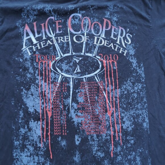 Alice Cooper Theatre of Death 2010 Tour Graphic T-Shirt Black – Men’s L - Picture 6 of 6